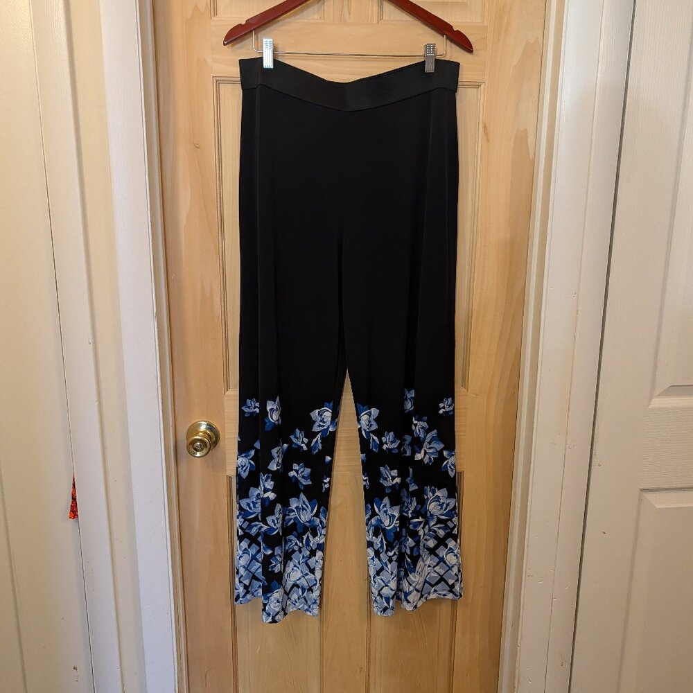 Blue Floral Palazzo Pants